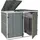 MCW Mülltonnenverkleidung H74 126 x 158 x 98 cm grau