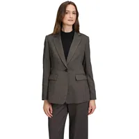 Betty & Co Damen Longblazer mit Taschen Black/Taupe,44 - 44