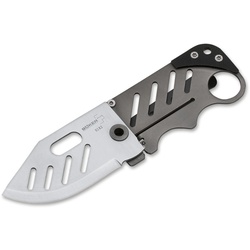 Böker Plus Taschenmesser Credit Card Knife Neck Knife Kreditkartenformat grau