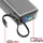Swissten 25000 mAh Reise-Powerbank mit integriertem Kabel, Grau