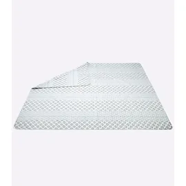 Heine Tagesdecke 140 x 210 cm Grau/Weiß