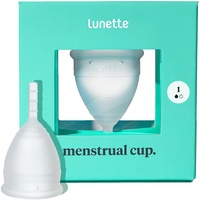 Lunette Menstruationstasse - Klar - Model 1 für leichte Blutung – (EN Version)