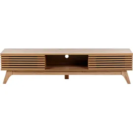 Beliani Toledo TV-Möbel 180 x 40 x 44 cm Braun Holzwerkstoff