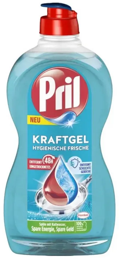 Preisvergleich Produktbild PRIL Spülmittel Kraftgel Hygienische Frische 450ml Geschirrspülmittel