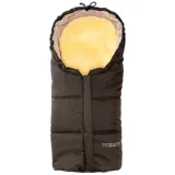 Hofbrucker Lammfell-Fußsäckchen Leni für Babyschale und Kinderwagen in Braun | Gr.: onesize