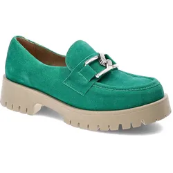 Grüne Halbschuhe Lemar Modische Damen Lederschuhe, 36