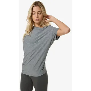 super.natural Damen Yoga Loose T-Shirt (Größe XS, grau)