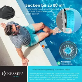 Kesser Poolroboter Aqua-9000 Anthrazit/Türkis inkl. Transporttasche