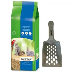 Cats Best Universal Pflanzenfaserstreu 40l / 22kg + Schaufel für Streu GRATIS!