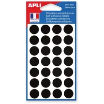 APLI agipa 111847 Markierungspunkte, Durchmesser: 15 mm, schwarz