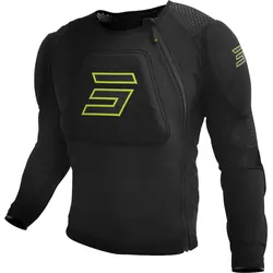 Shot Prime Protektoren Jacke, schwarz-gelb, Größe XS für Männer