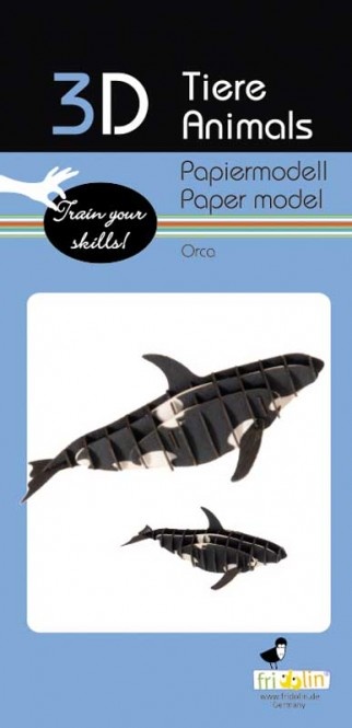 Fridolin 3D Papiermodell - Orca