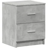 vidaXL Nachtschrank mit 2 Schubladen 40 x 36 x 50 cm Betongrau