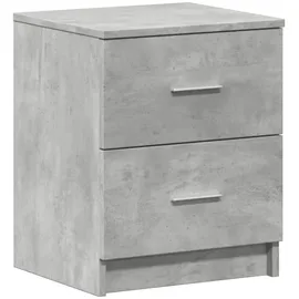 vidaXL Nachtschrank mit 2 Schubladen 40 x 36 x 50 cm Betongrau