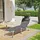 Songmics Sonnenliege 193 x 53 x 29 cm Dunkelgrau