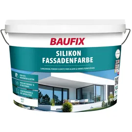 baufix Silikon Fassadenfarbe Weiß stumpfmatt 10 l