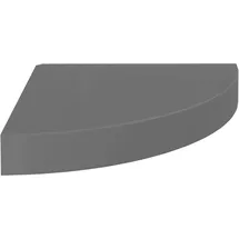 vidaXL Eckregal 25 x 25 x 3,8 cm Hochglanz-Grau