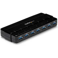 Startech ST7300USB3B 7 port Hub USB-A, Schwarz