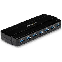 Startech ST7300USB3B 7 port Hub USB-A, Schwarz