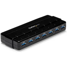 Startech ST7300USB3B 7 port Hub USB-A, Schwarz