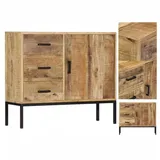 vidaXL Sideboard 88x30x71 cm Massivholz Mango