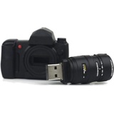 Ulticool - Kamera 64 GB USB mit Objektiv - Flash Pen Drive - Camera with Lens Memory Stick Daten Storage - Speicherstick - Schwarz