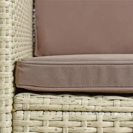 Estexo Polyrattan Lounge Set Gartenset beige
