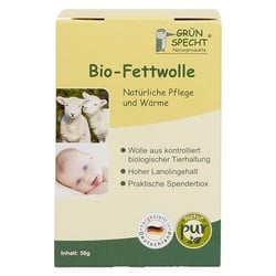 Grünspecht Bio-Fettwolle 50g