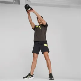 Puma TRAIN FAV HEATHER CAT Herren T-Shirt schwarz - M