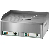 KBS Fimar Elektro-Grillplatte 6kW 2 Heizzonen 1/2 glatt + 1/2 gerillt