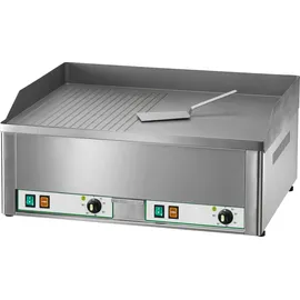 KBS Fimar Elektro-Grillplatte 6kW 2 Heizzonen 1/2 glatt + 1/2 gerillt