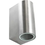 Polux Außenleuchte Edelstahl 2xGU10 IP44 304599 silber