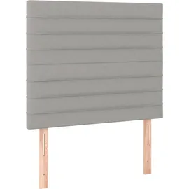 vidaXL Boxspringbett 100 x 200 cm Hellgrau