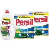 PERSIL Kraft-Gel 80 WL Color 1x 3,6l & Pulver 2x 75 WL (150WL) Universal 2x4,5kg