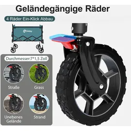 Sekey Bollerwagen Faltbar blau/grün