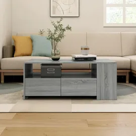 furnicato Couchtisch Grau Sonoma 102 x 55 x 42 cm