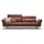 creation by rolf benz 4-Sitzer "CR.460 mit verstellbarer Rückenlehne, Designsofa, bequem", braun (signalbraun 534, 44), B:248cm H:103cm T:100cm, NaturLEDER OSKAR (echtes Rindsleder), CREATION BY ROLF BENZ, Sofas, Sockel in Nussbaum, Füße Nussbaum, Breite 248 cm