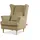 Konsimo Ohrensessel Stralis Textil 82 x 108 x 80 cm Creme mit Kissen