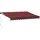 vidaXL Markise Manuell Weinrot 350x250 cm