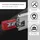 SOTech VarioSlide KV2-100-H53-L550-EH 550 mm – Schwerlast 100 kg, Einhandverriegelung mit Lock-in/out Einrastfunktion mit rotem Hebel Schwerlast-Vollauszug belastbar bis
