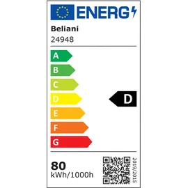 Beliani LED Schreibtischlampe klemmbar VOLANS mit Dimmer Metall Silber