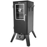 El Fuego El Fuego® mit Sichtfenster, inkl. Gasschlauch und Druckminderer, mit viel Zubehör, Räuchergrill, Smoker, inkl. Wasserschale & Smokebox, AY 3173