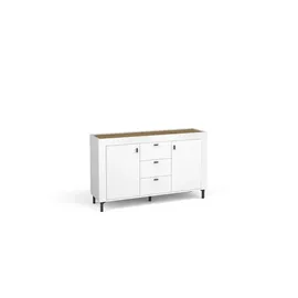 Möbel Kraft Sideboard ¦ weiß ¦ Maße (cm): B: 137 H: 84