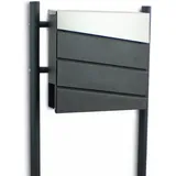 BITUXX MS-18435 Grau inkl. Zeitungsfach