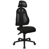 Bürostuhl Free Art mit Kopfstütze, FR100 G200X Stoff schwarz