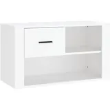 vidaXL Schuhschrank 80 x 35 x 45 cm weiß / weiß