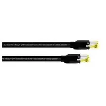 Cordial 15574 RJ45 Patchkabel CAT 7a S/FTP 0.30 m Schwarz PUR-Mantel 1 St.