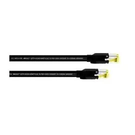 Cordial 15574 RJ45 Patchkabel CAT 7a S/FTP 0.30 m Schwarz PUR-Mantel 1 St.