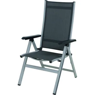 MWH Das Original Kedline Multipositionssessel 62 x 67,5 x 111 cm anthrazit/anthrazit klappbar