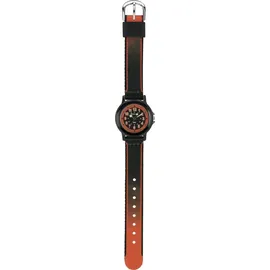 JACQUES FAREL KSB 0564 0 mm Stoffgehäuse schwarz Stoffarmband orange